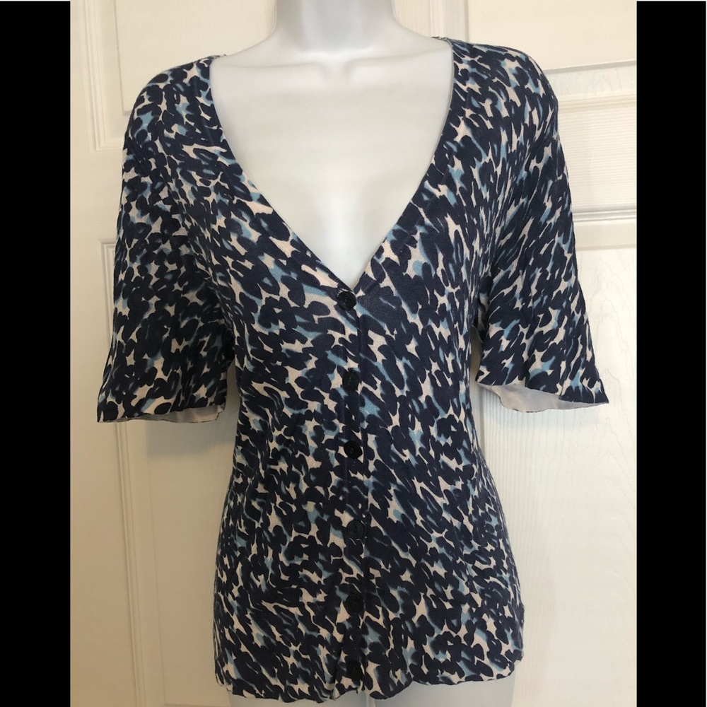 Ann Taylor Loft Leopard Print Cardigan Size Medium